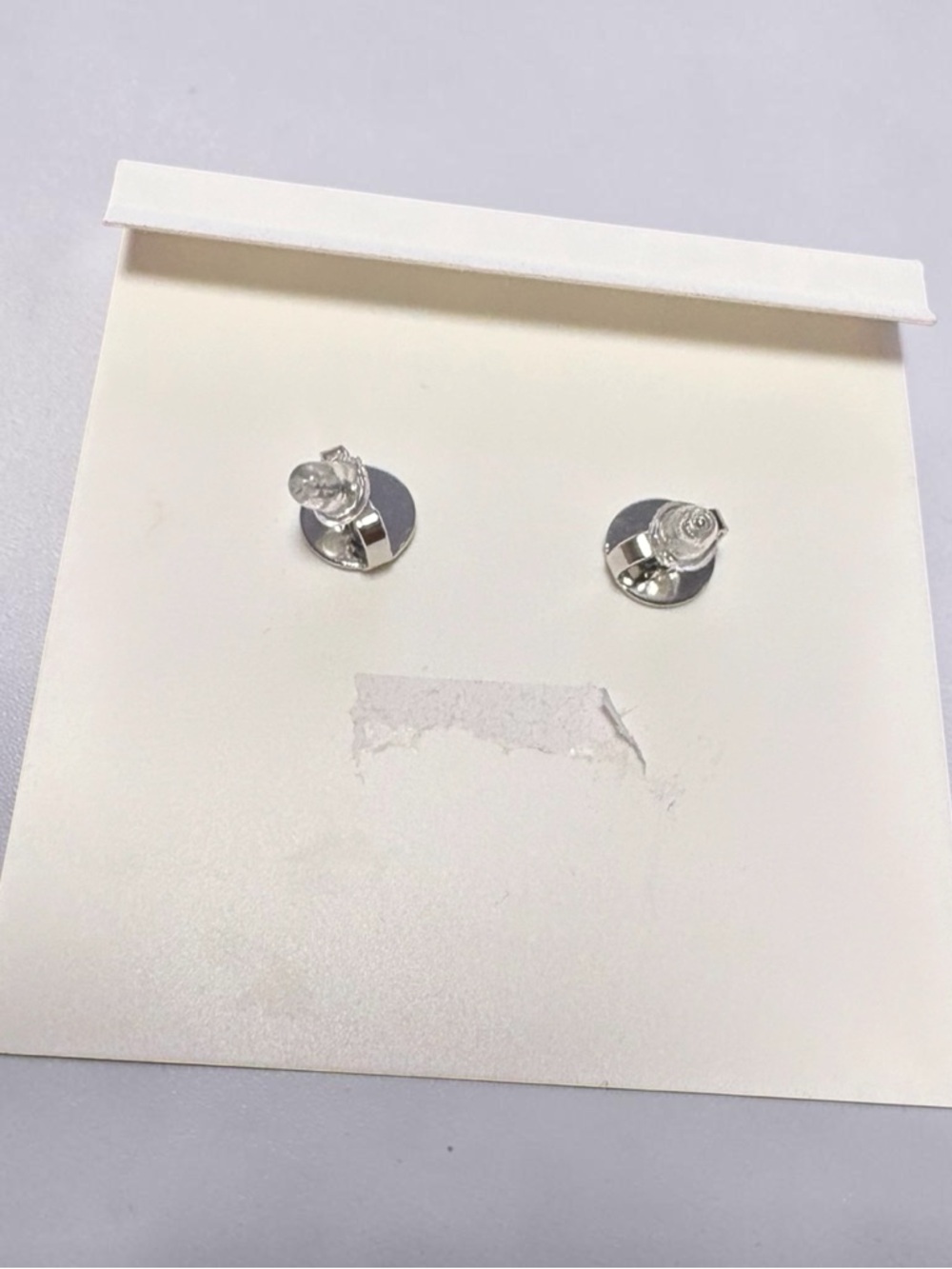 Tory Burch Silver Double-Logo Dangle Earrings - Picture 3 of 4